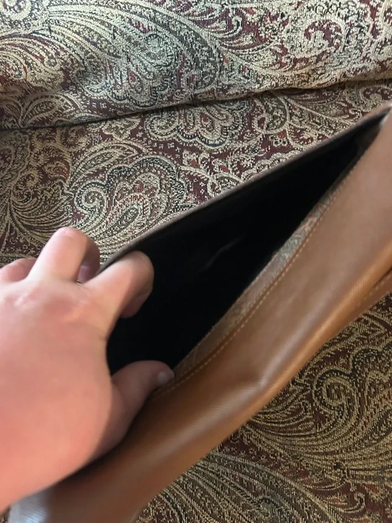 Vintage Nina Ricci Brown Monogram Crossbody with Gold-Tone Medallion - Picture 5 of 6